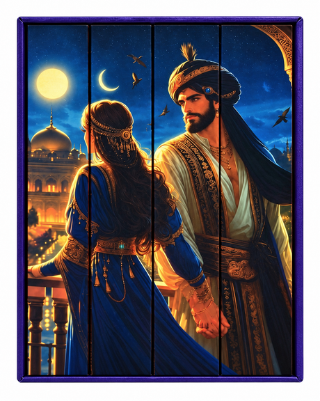 ألف ليلة وليلة (٤مجلدات / حواف ملونة)
